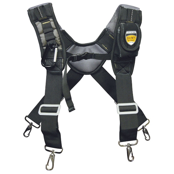 Brown Bag Co McGuire-Nicholas 19 in. L X 1.75 in. W Foam Suspenders Black 1 pair BL-30290 - main